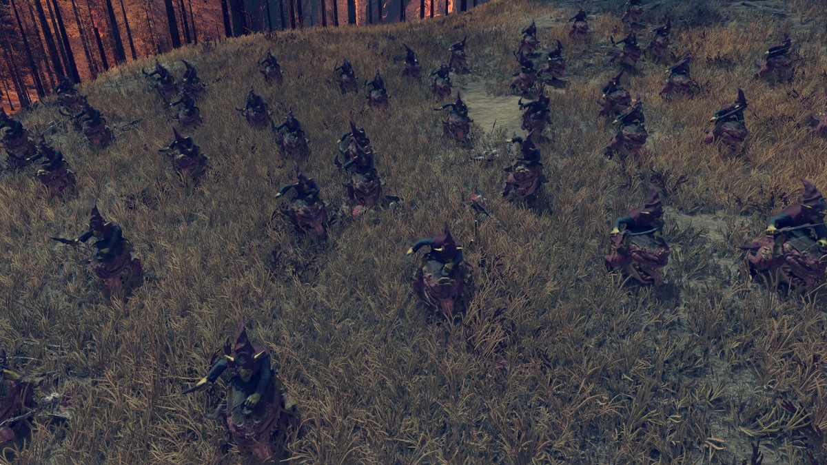 Total War: Warhammer 3 Night Goblin Squig Hoppers.